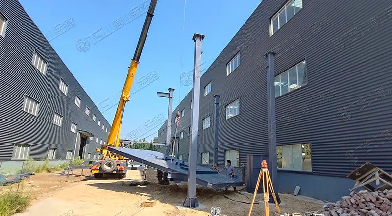 唐山金路廠區(qū)打造小型制砂樓，供客戶帶料試機